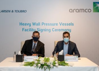 Signing Ceremony Between Saudi Aramco and LARSEN TOUBRO at Main Admin Building Dhahran