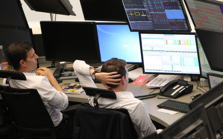 Brokers are pictured at the stock exchange in Frankfurt, Germany, on September 26, 2016, after shares in Deutsche Bank, Germany's biggest lender, hit a record low.
Shares in Deutsche Bank, Germany's biggest lender, hit a record low on Monday after reports at the weekend that Berlin had refused state aid for the embattled lender. / AFP PHOTO / DANIEL ROLAND / “The erroneous mention[s] appearing in the metadata of this photo by DANIEL ROLAND has been modified in AFP systems in the following manner: [-Brokers are pictured at the stock exchange in Frankfurt, Germany, on September 26, 2016.--] instead of [-- Brokers are pictured at the stock exchange in Frankfurt, Germany, on September 26, 2015.-]. Please immediately remove the erroneous mention[s] from all your online services and delete it (them) from your servers. If you have been authorized by AFP to distribute it (them) to third parties, please ensure that the same actions are carried out by them. Failure to promptly comply with these instructions will entail liability on your part for any continued or post notification usage. Therefore we thank you very much for all your attention and prompt action. We are sorry for the inconvenience this notification may cause and remain at your disposal for any further information you may require.”