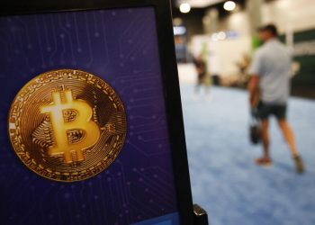 MIAMI, FLORIDA - APRIL 8: A bitcoin logo is seen during the Bitcoin 2022 Conference at Miami Beach Convention Center on April 8, 2022 in Miami, Florida. The worlds largest bitcoin conference runs from April 6-9, expecting over 30,000 people in attendance and over 7 million live stream viewers worldwide.  Marco Bello/Getty Images/AFP (Photo by Marco Bello / GETTY IMAGES NORTH AMERICA / Getty Images via AFP)