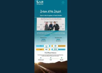 SAR Signs Agreement to Launch 'Dream of the Desert' Train in Kingdom, First of its Kind in Region