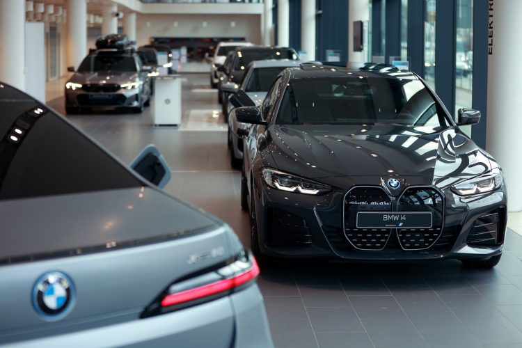 Automobile Showroom as BMW AG Announces Full Year Earnings