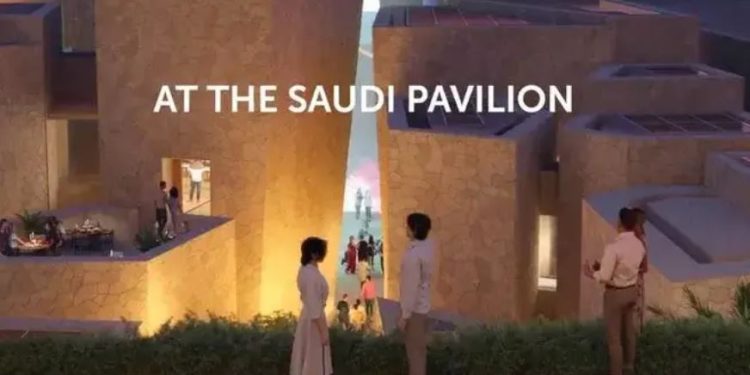 The Saudi Pavilion participating in Expo 2025 Osaka, Kansai, Japan