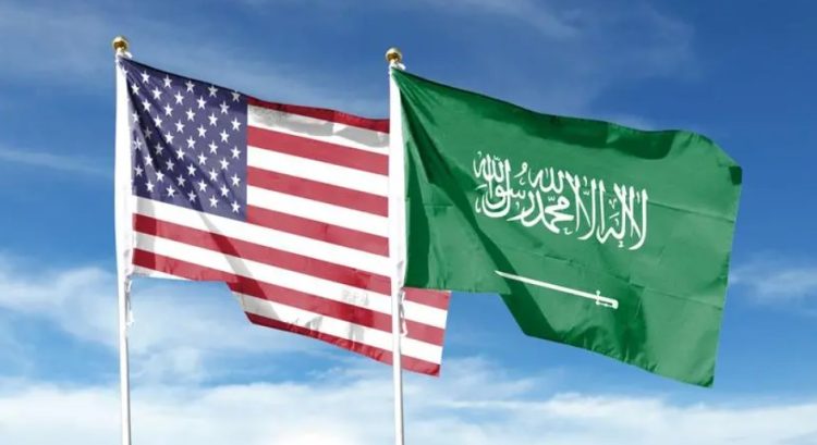 Saudi Flag US flag